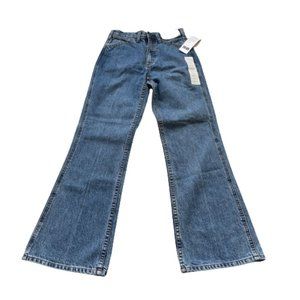 Uniqlo Denim Flare Ankle Wide Leg Jeans | 24 inch